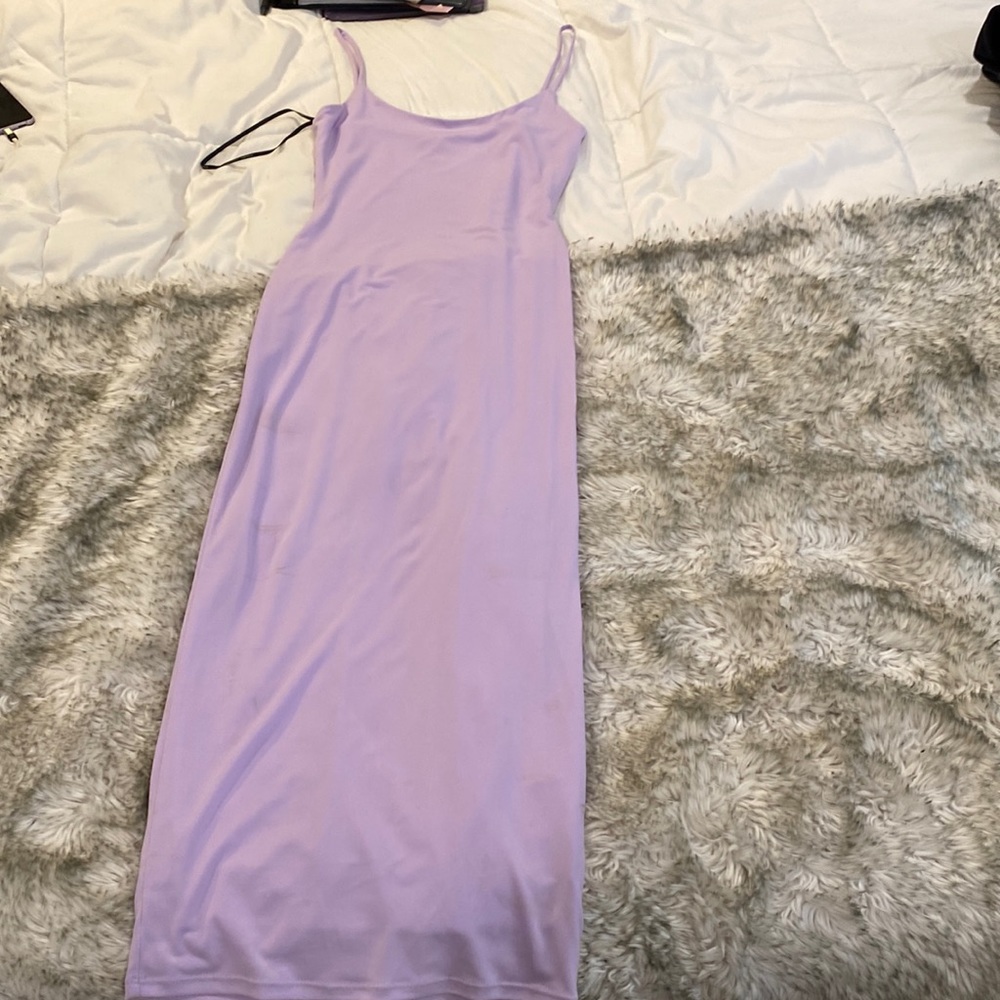 Long lavender dress